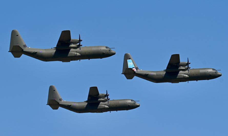 Hercules C130J leaves RAF service!